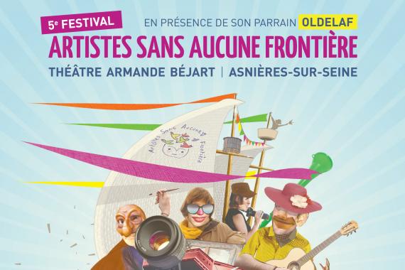 Affiche Artiste sans aucune frontière, les 24 et 25 juin à Asnières-sur-Seine